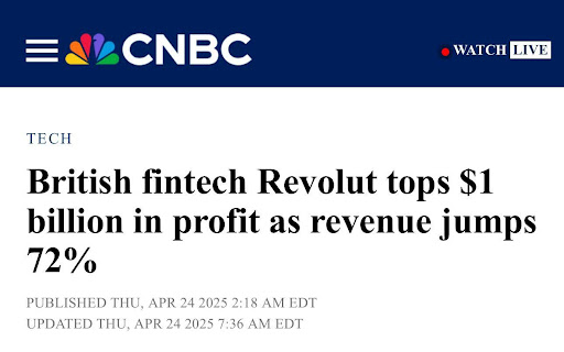 Behind Revolut’s £1BN Profit Surge: The Blockchain Powerhouse You’ve Never Heard Of — GOLDMANPEAK